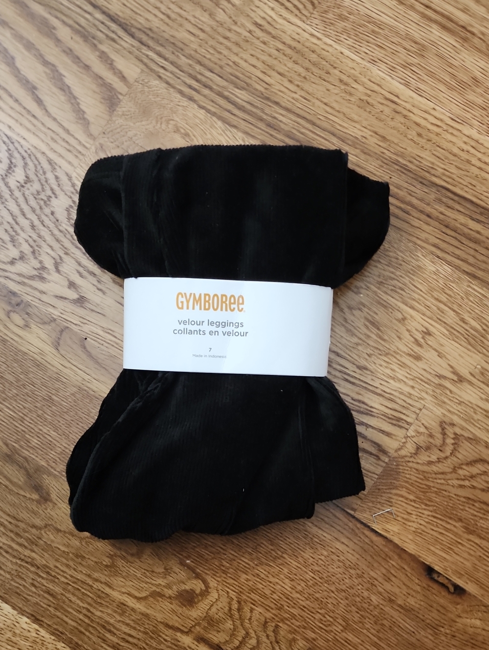 NWT Deadstock, Vintage, Gymboree Black Ribbed Velour Leggings Girls Size 7